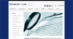 Desktop Screenshot of hennessylawfirm.com