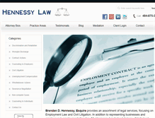 Tablet Screenshot of hennessylawfirm.com